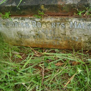 MACKIE Fredrick Roberts -1952