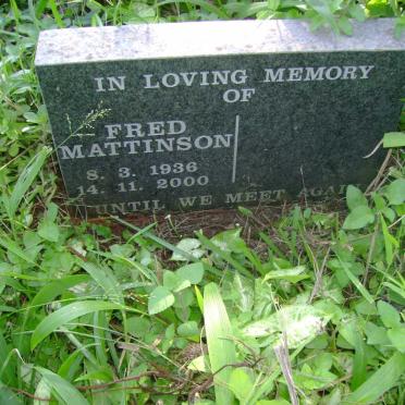 MATTINSON Fred 1936-2000