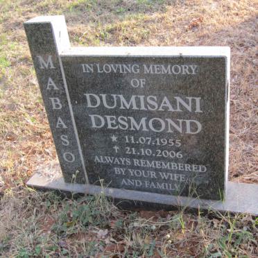 MABASO Dumisani Desmond 1955-2006