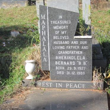 MAPHALALA Bhekindlela Bernard 1927-1989