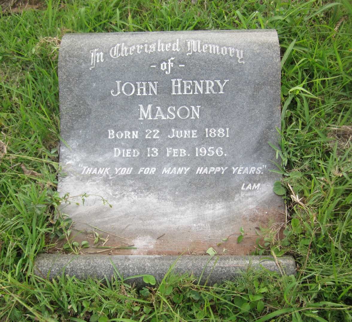 MASON John Henry 1881-1956