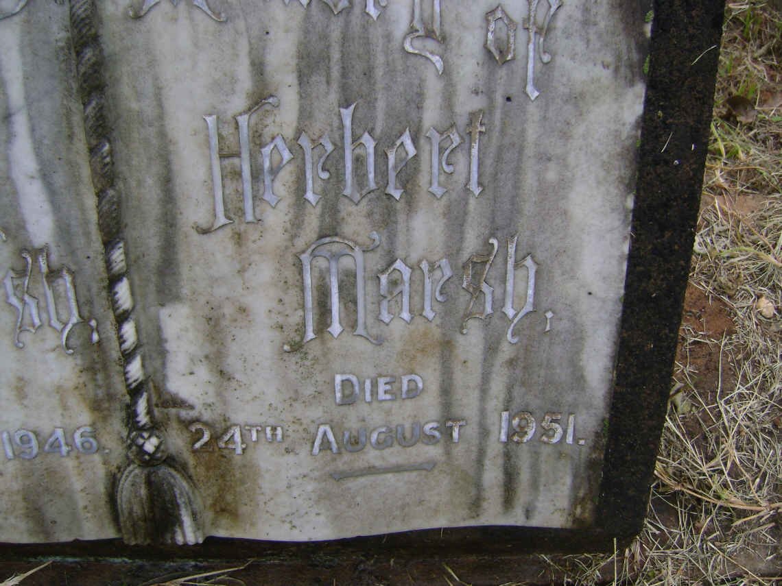 MARSH Herbert -1951 &amp; Dorothy Edith -1946