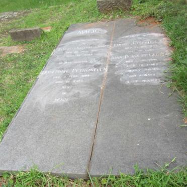 MAGIC Louis Joseph Snr. -1971 &amp; Josephine Petronella -1962 :: MAGIC Louis Joseph Jnr. -1993