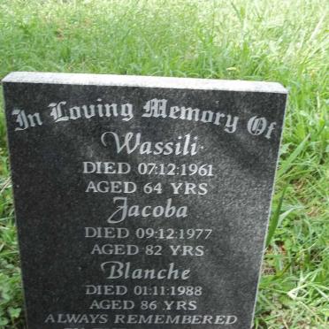 MEYER Wassili, von -1961 :: VON MEYER Jacoba  -1977 :: VON MEYER Blanche -1988