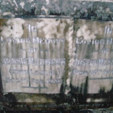 MESSENGER Joseph -1929 :: REDMOND Jessie nee LESLIE  -1930