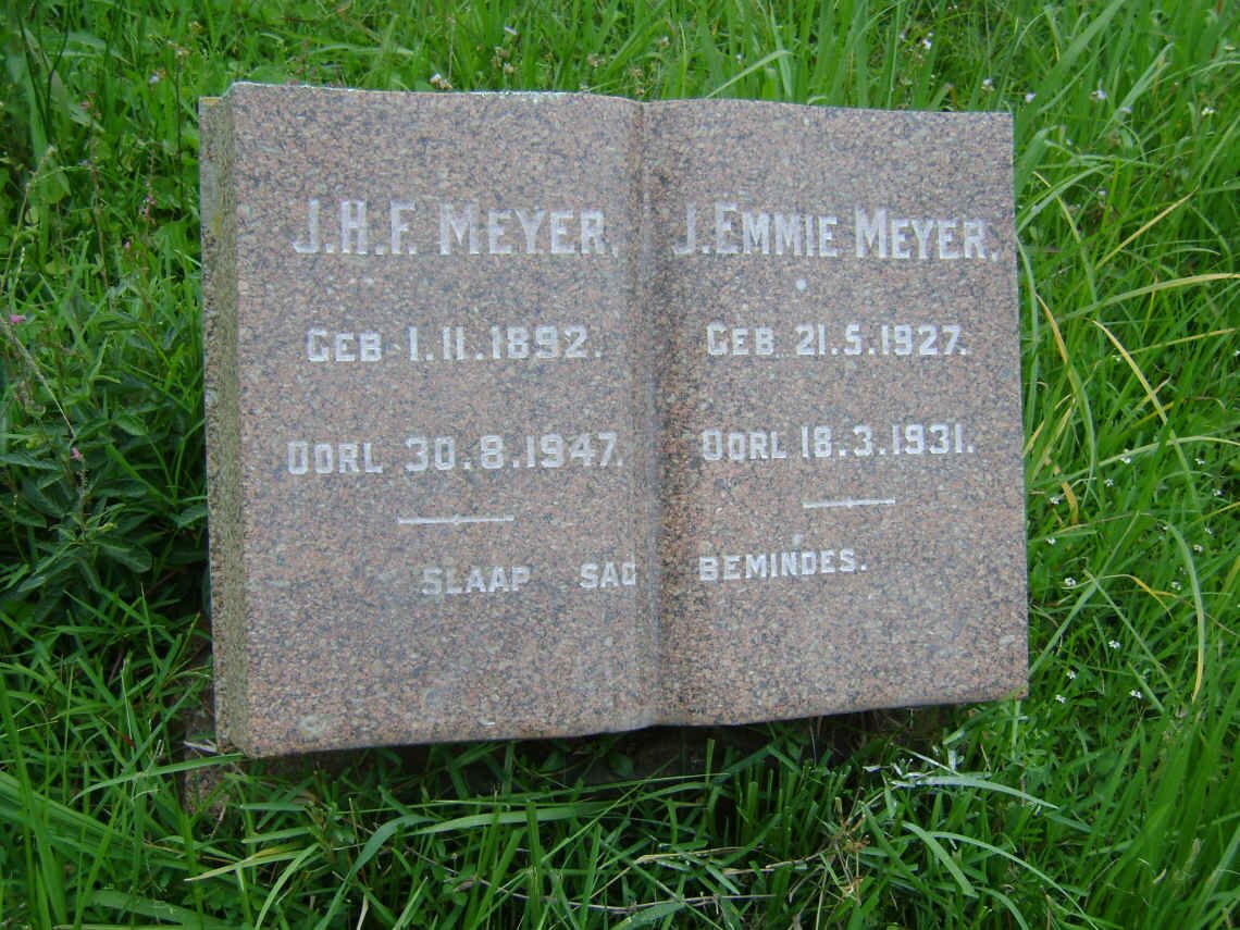 MEYER J.H.F. 1892-1947 :: MEYER J. Emmie 1927-1931