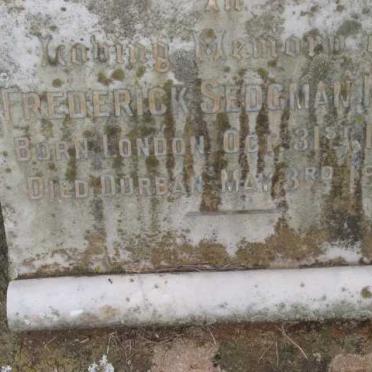 MEDD Frederick Sedgman 1874-1923