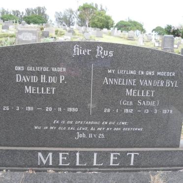 MELLET David H. du P. 1911-1990 &amp; Anneline van der Byl SADIE 1912-1979