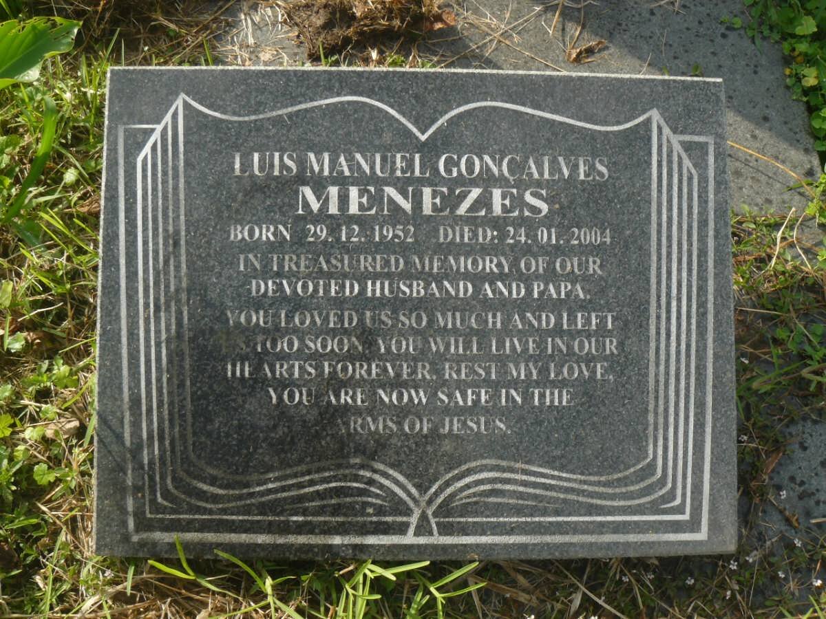 MENEZES Luis Manuel Goncalves 1952-2004