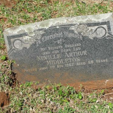 MIDDLETON Neville Arthur -1962