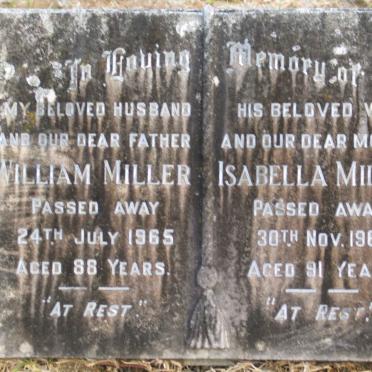 MILLER William -1965 &amp; Isabella -1968