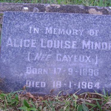 MINDRY Alice Louise nee GAYEUX 1896-1964