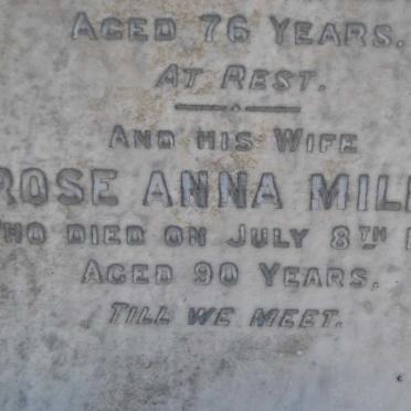 MILES Alexander -1932 &amp; Rose Anna -1950 