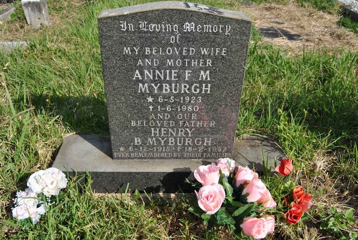 MYBURGH Henry 1915-1987 &amp; Annie F.M. 1923-1980