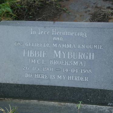 MYBURGH Pieter Gerhard 1900-1973 &amp; M.C.L. BROEKSMA 1901-1988
