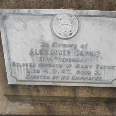 CURRIE Alexander -1947