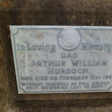 MURDOCH Arthur William -1949