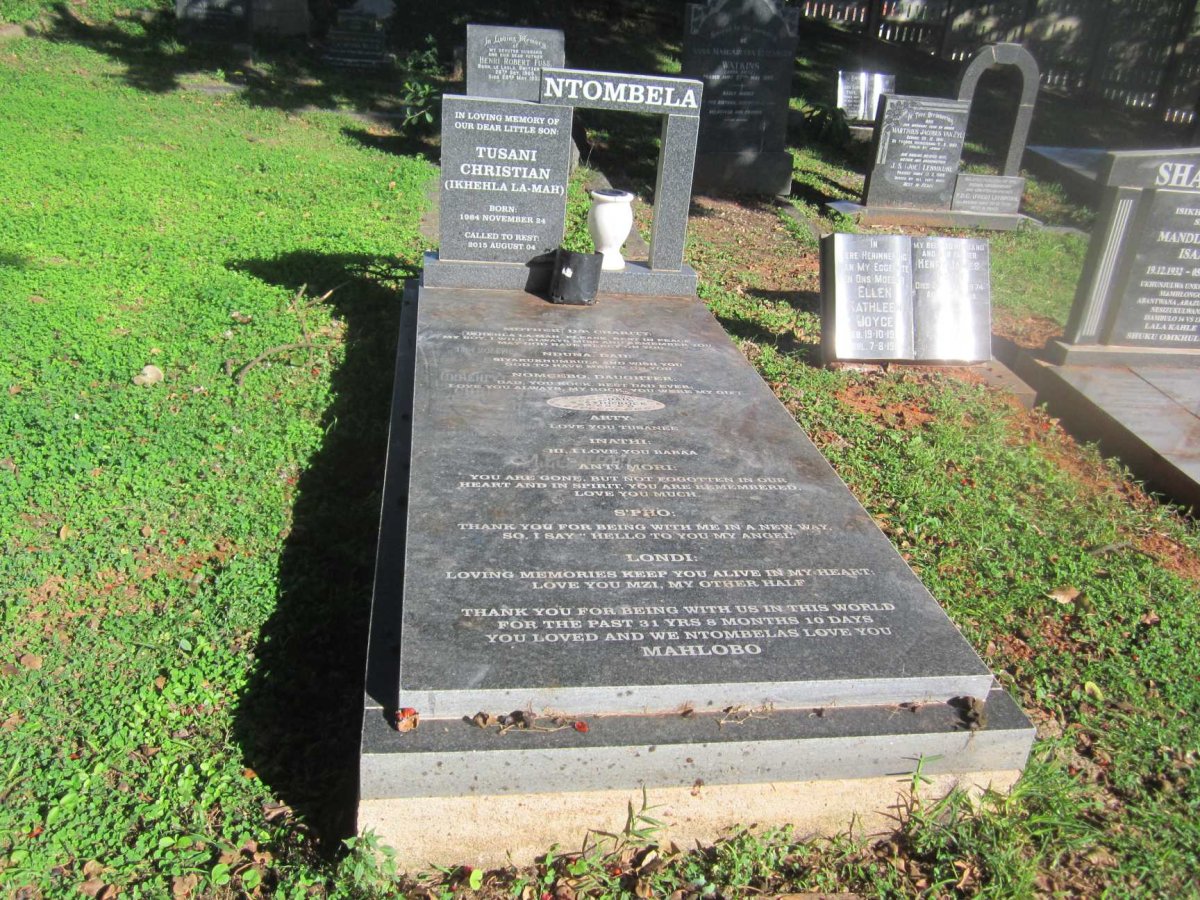 NTOMBELA Tusani Christian 1984-2015