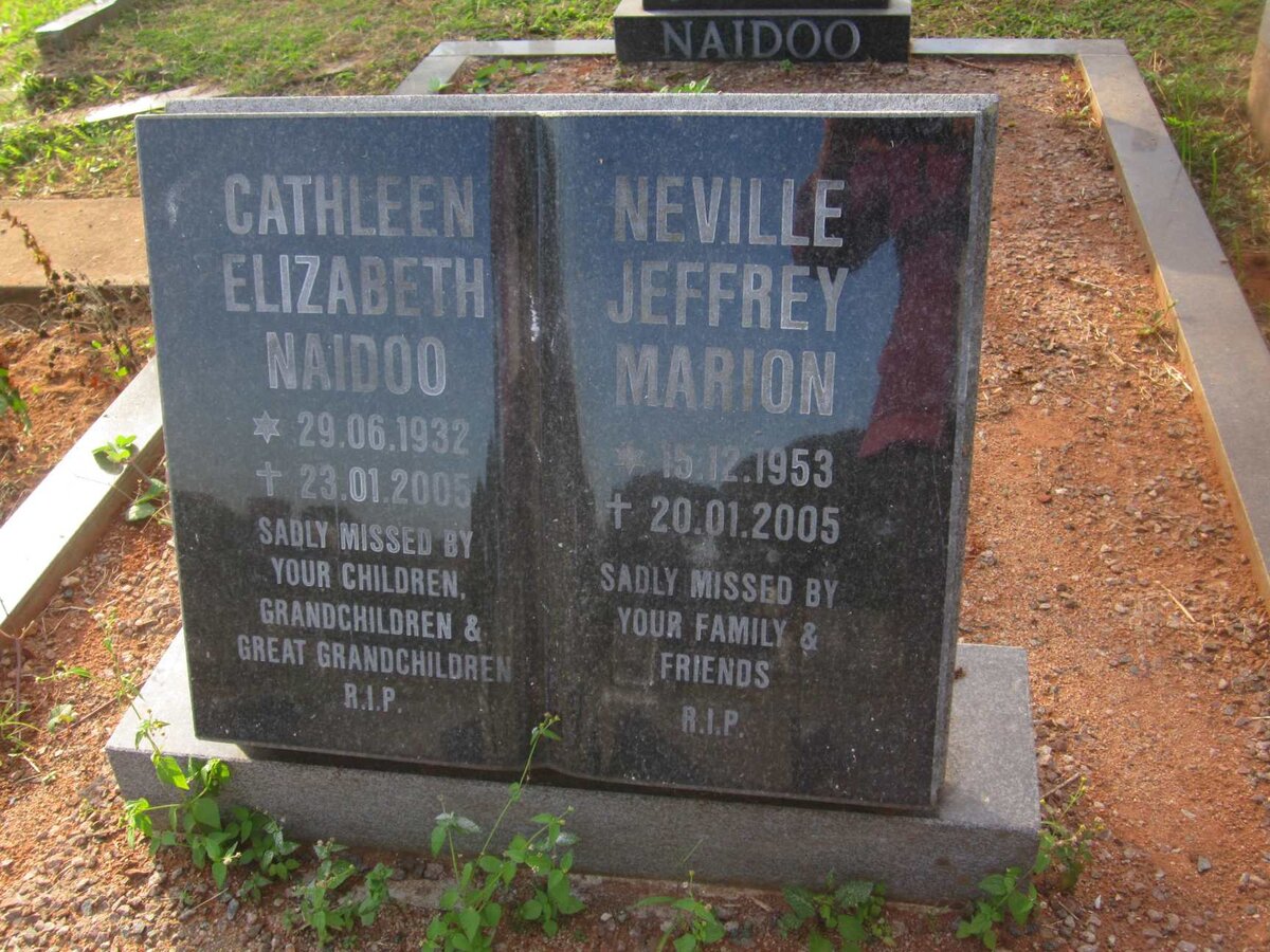 NAIDOO Cathleen Elizabeth 1932-2005 :: NAIDOO Neville Jeffrey Marion 1953-2005
