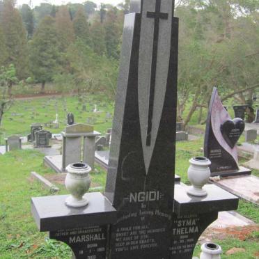 NGIDI Marshall 1919-1983 &amp; Syma Thelma 1925-2007