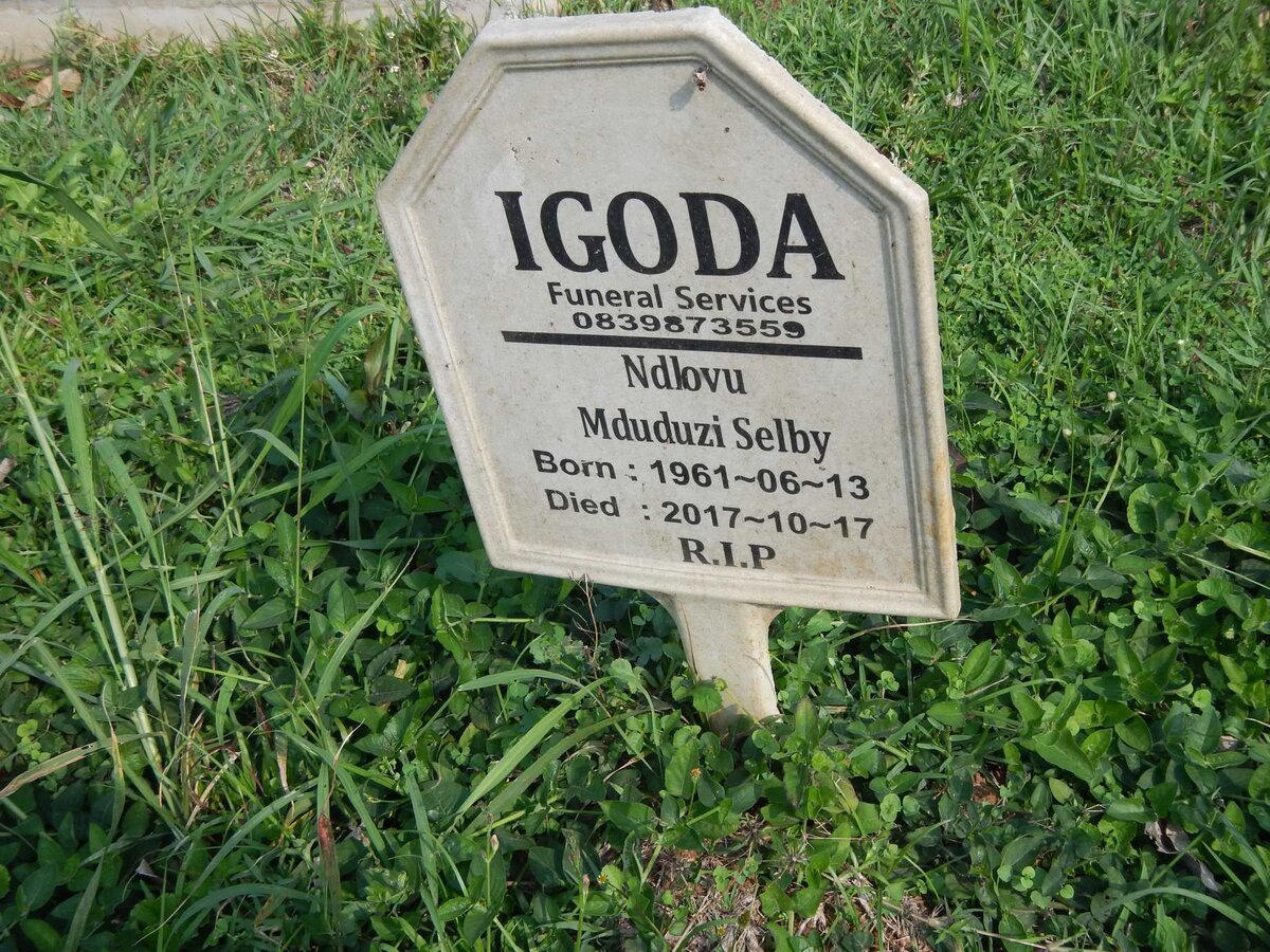 NDLOVU Mduduzi Selby 1961-2017