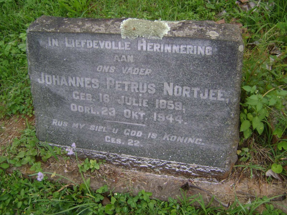 NORTJEE Johannes Petrus 1859-1944