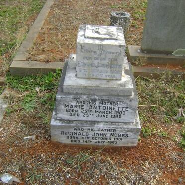 NOBBS Reginald John 1901-1983 &amp; Marie Antoinette 1903-1980 :: NOBBS Edmund John -1942