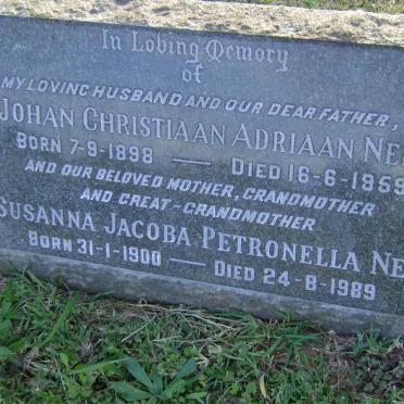 NEL Johan Christiaan Adriaan 1898-1959 &amp; Susanna Jacoba Petronella 1900-1989