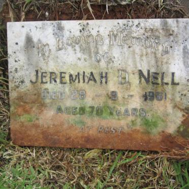 NELL Jeremiah D  -1961