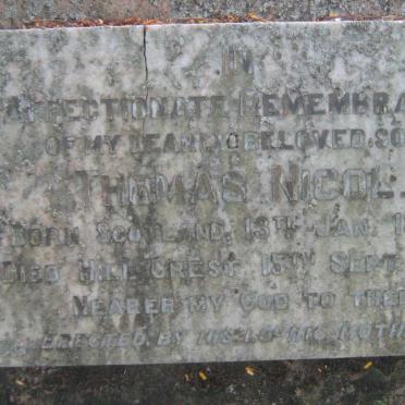 NICOL Thomas 1893-1939