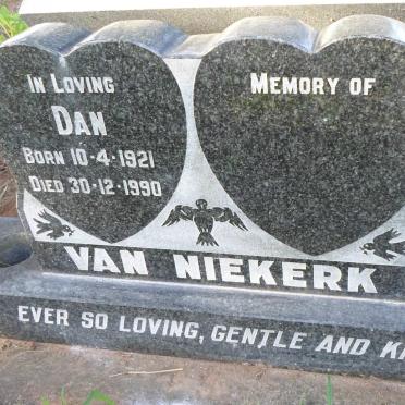 NIEKERK Dan, van 1921-1990