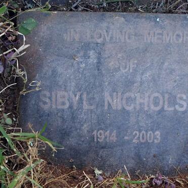 NICHOLSON Sibyl 1914-2003
