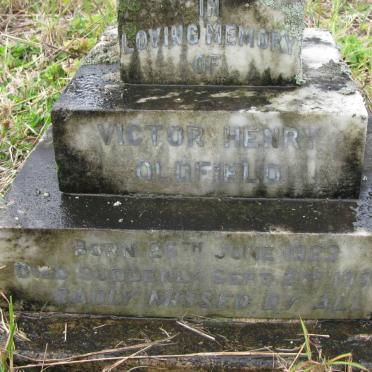 OLDFIELD Victor Henry 1929-1934