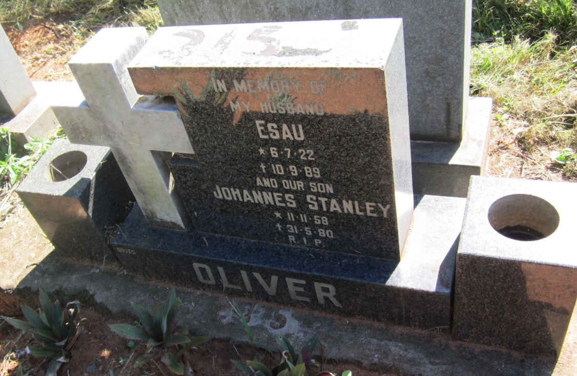OLIVER Esau 1922-1989 :: OLIVER Johannes Stanley 1958-1980