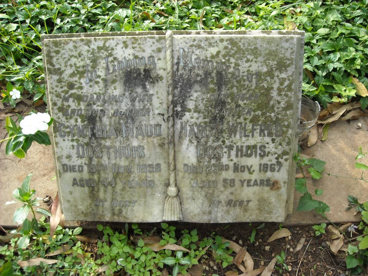 OOSTHUIS Hardy Wilfred -1967 &amp; Cynthia Maud -1958