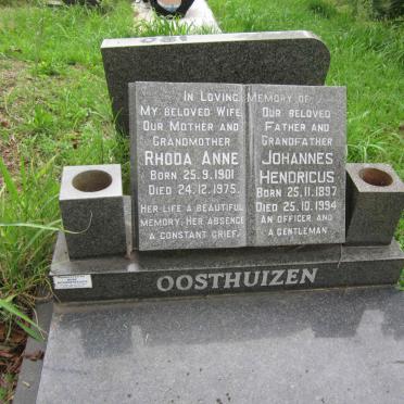 OOSTHUIZEN Johannes Hendricus 1897-1994 &amp; Rhoda Anne 1901-1975