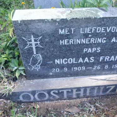 OOSTHUIZEN Nicolaas Frans 1909-1987