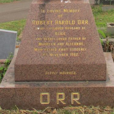 ORR Robert Harold -1962