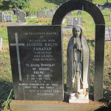 PANAYAN Ralph 1921-1993 &amp; Florrie Ralph -1974