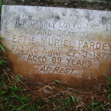 PARDEY Effie Muriel -1977