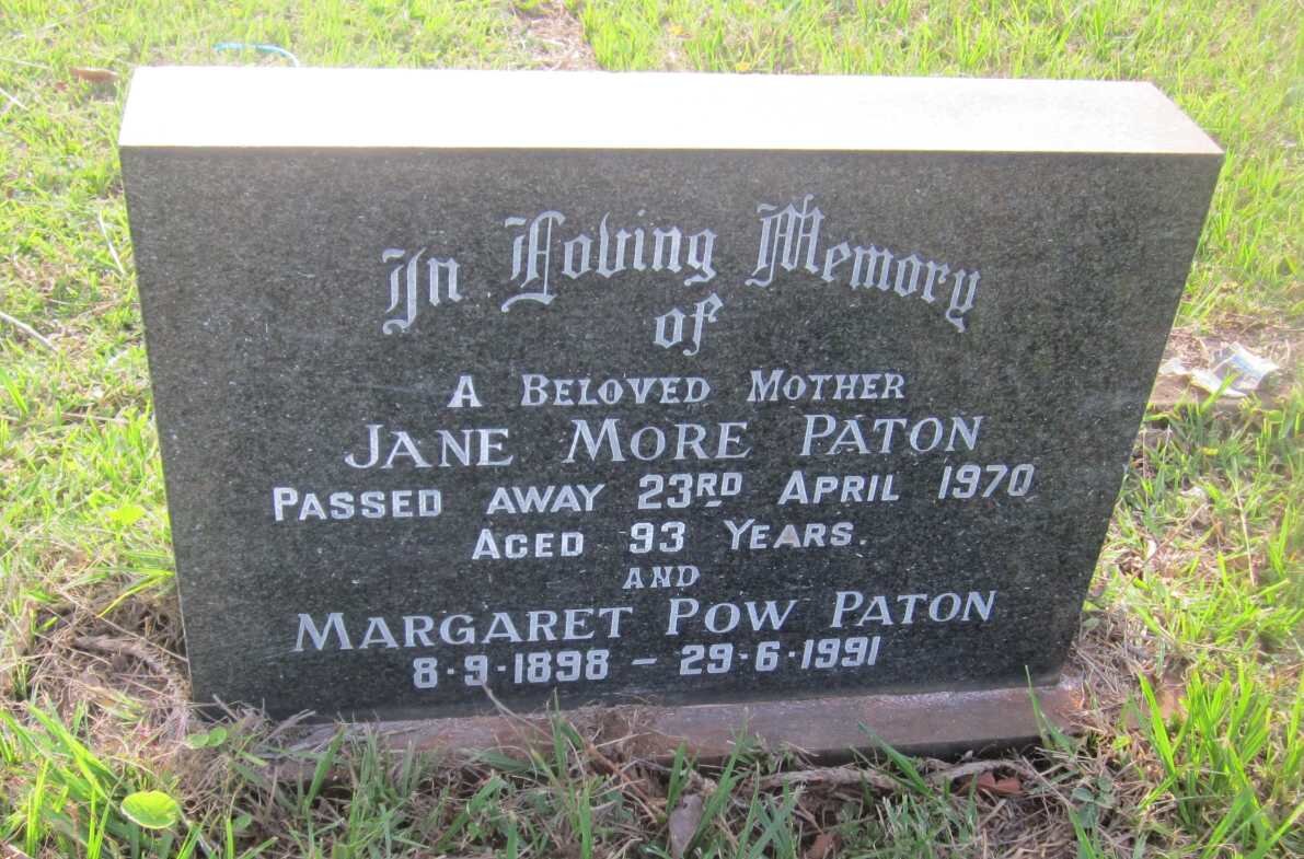 PATON Jane More -1970 :: PATON Margaret Pow 1898-1991