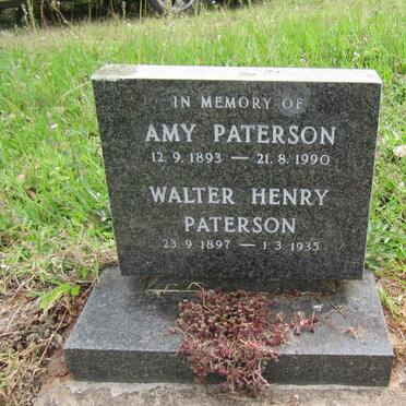 PATERSON Walter Henry 1897-1935 &amp; Amy 1893-1990