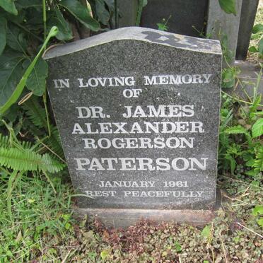 PATERSON James Alexander Rogerson -1961