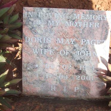 PAGET Doris May 1914-2001