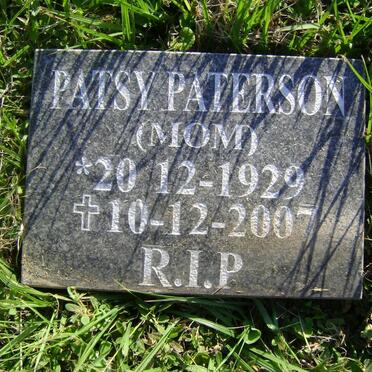 PATERSON Patsy 1929-2007