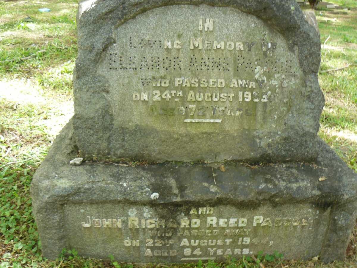 PASCOE John Richard Reed -1944 &amp;  Eleanor Anne -1935