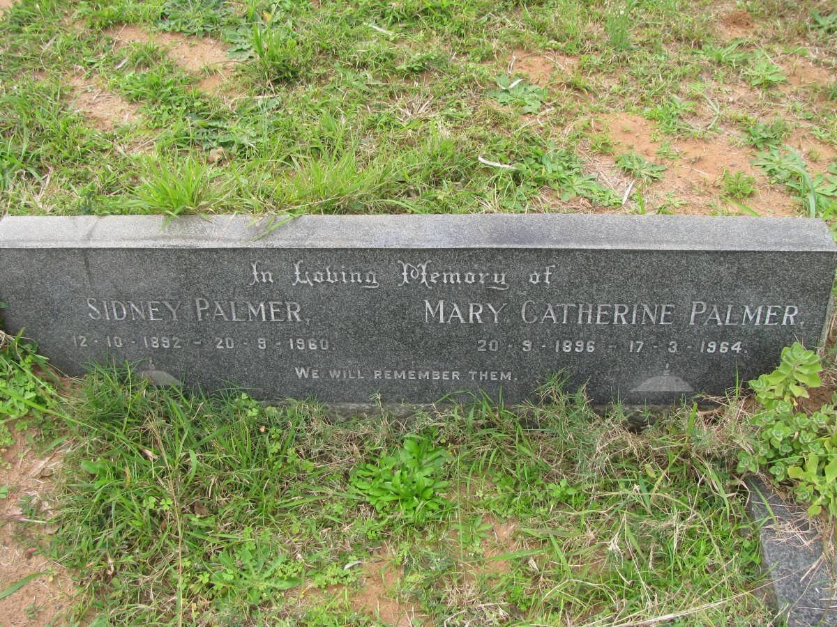 PALMER Sidney 1892-1960 &amp; Mary Catherine 1896-1964