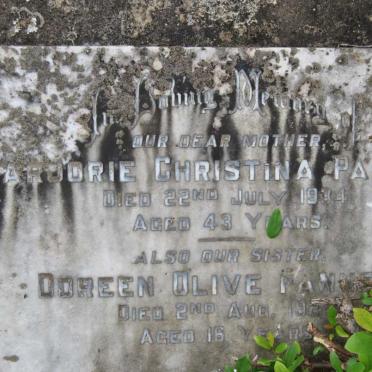 PANNETT Marjorie Christina -1934 :: PANNETT Doreen Olive -1927