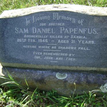 PAPENFUS Sam Daniel -1946