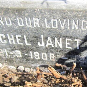 PARSONS Rachel Janet 1908-1985